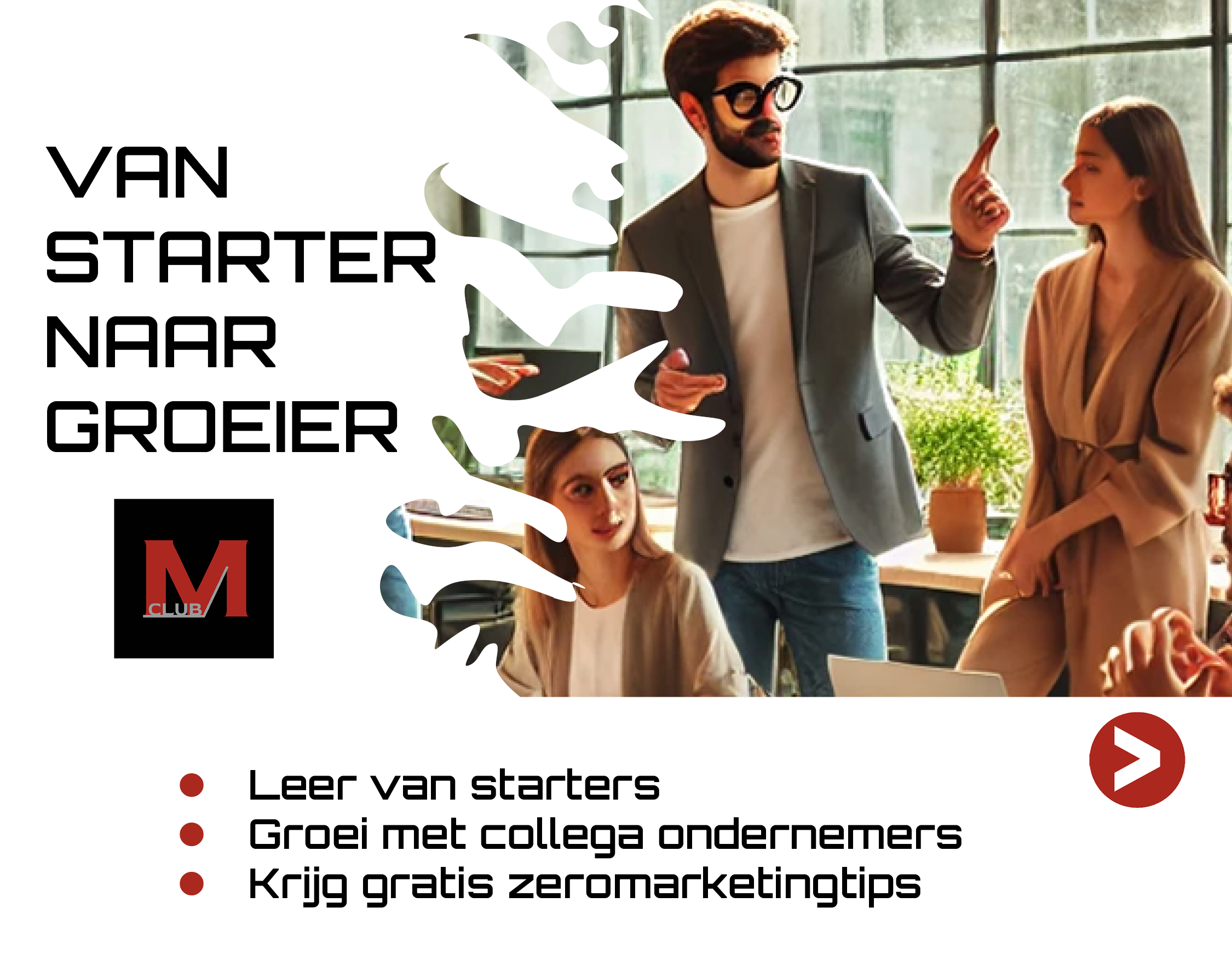 Bij de Marketingclub leren van starters en groeien met ondernemers